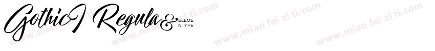 GothicI Regula字体转换